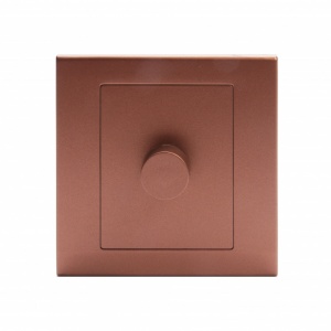 Simplicity Intelligent LED Dimmer Light Switch 1 Gang 2 Way Copper /Bronze